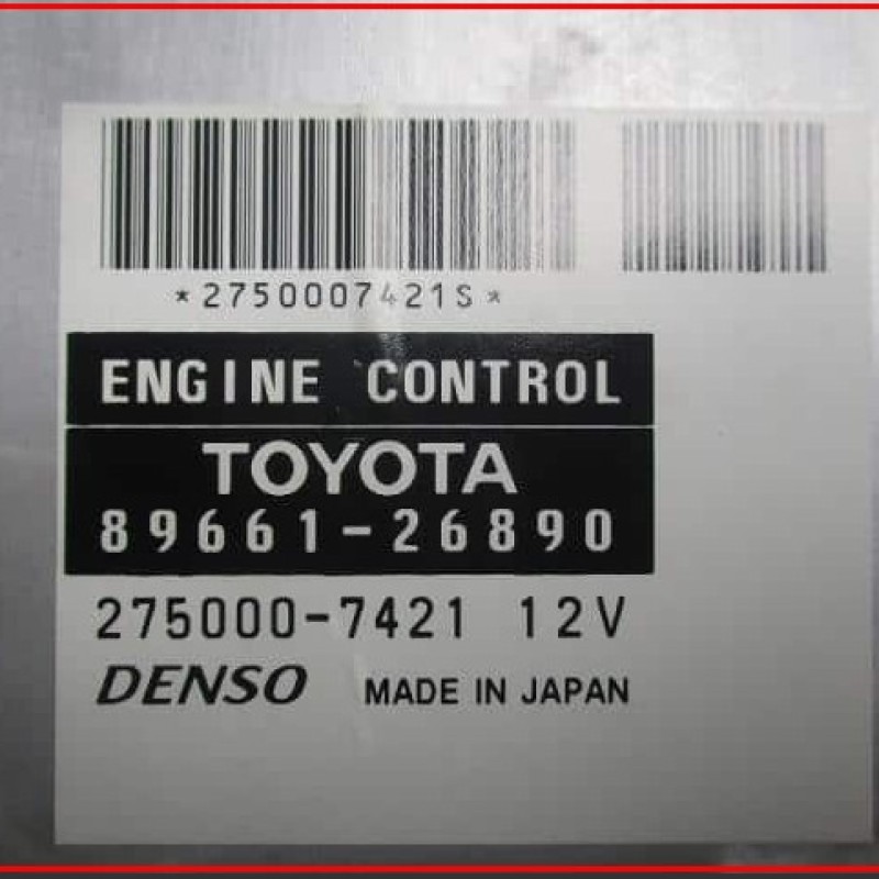 89661-26890 TOYOTA Hiace Engine Control Unit / ecu TRH124B 8966126890