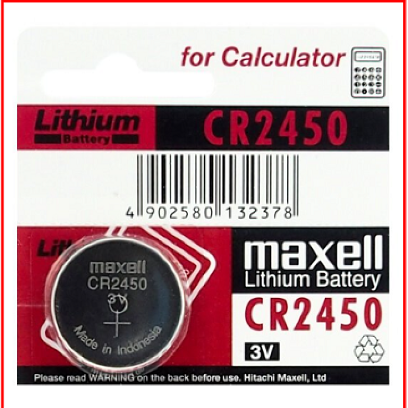 5peace lot Maxell battery 2450 Car key & smart key Remote battery