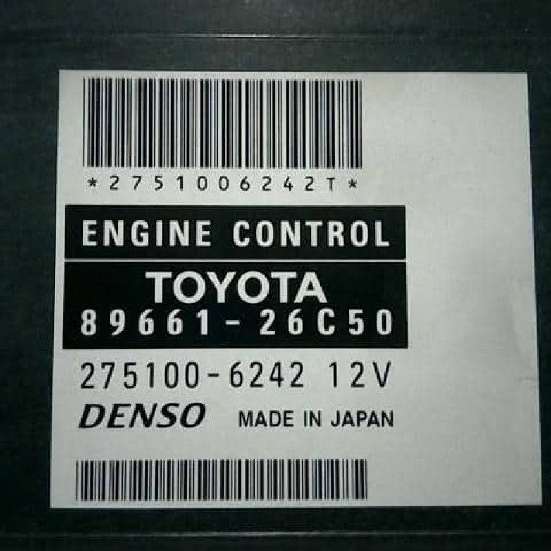 89661-26C50  TOYOTA Hiace Engine Control Unit 2007 2008 2009  CBF-TRH226K 8966126C50